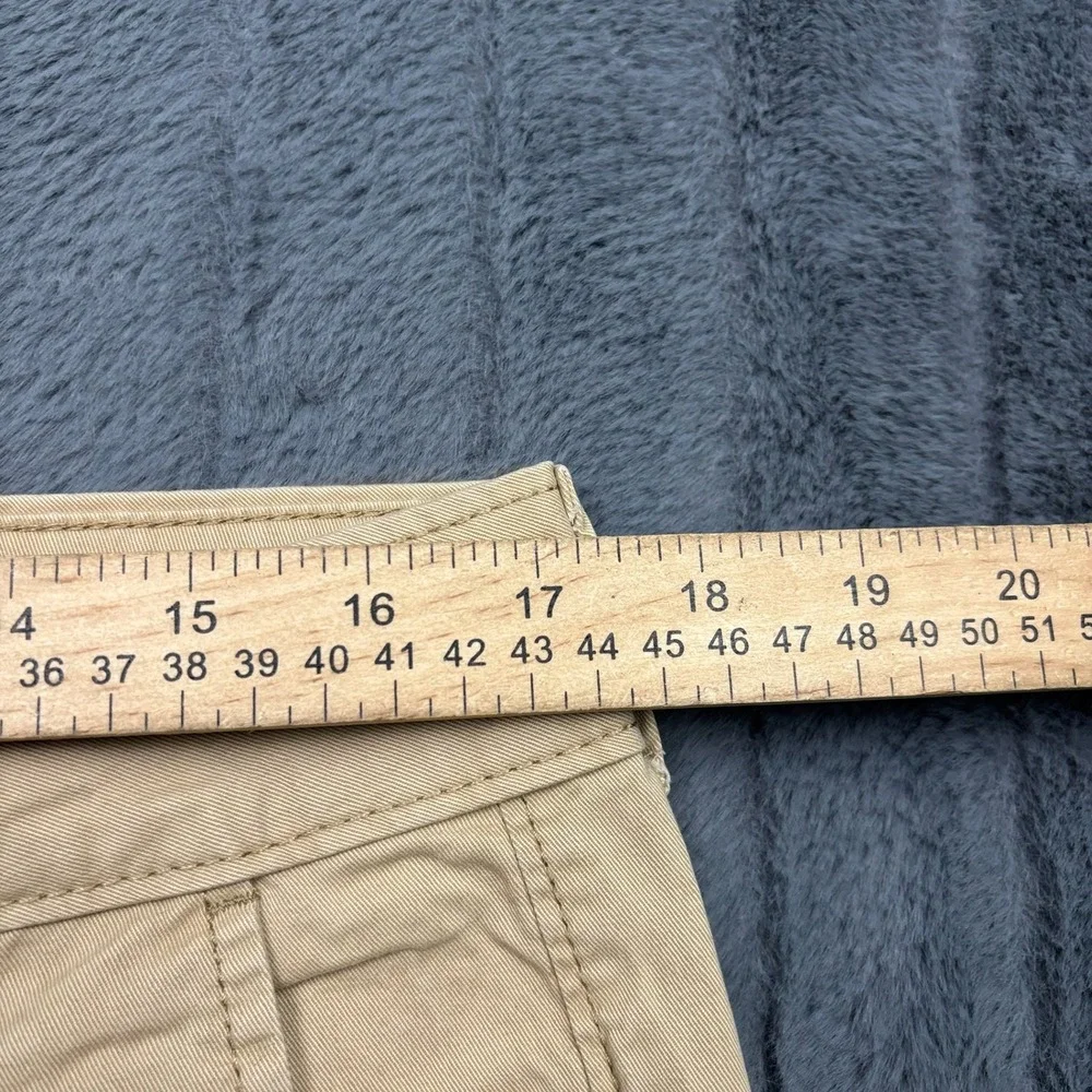 2 Aeropostale Mens Slim Straight Chino Pants Khaki Tan Cotton 33x30 10802